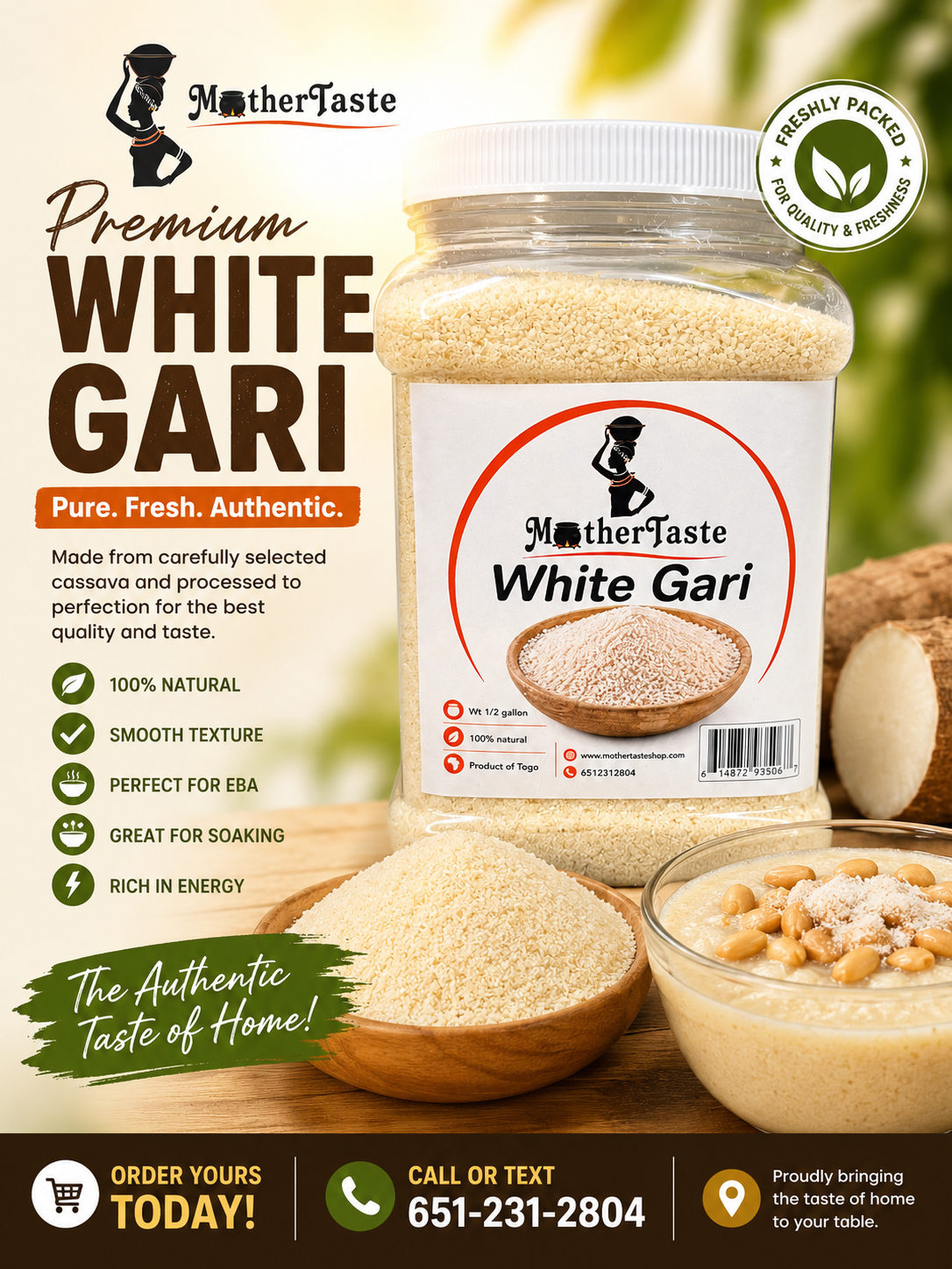 White crispy gari 3lbs