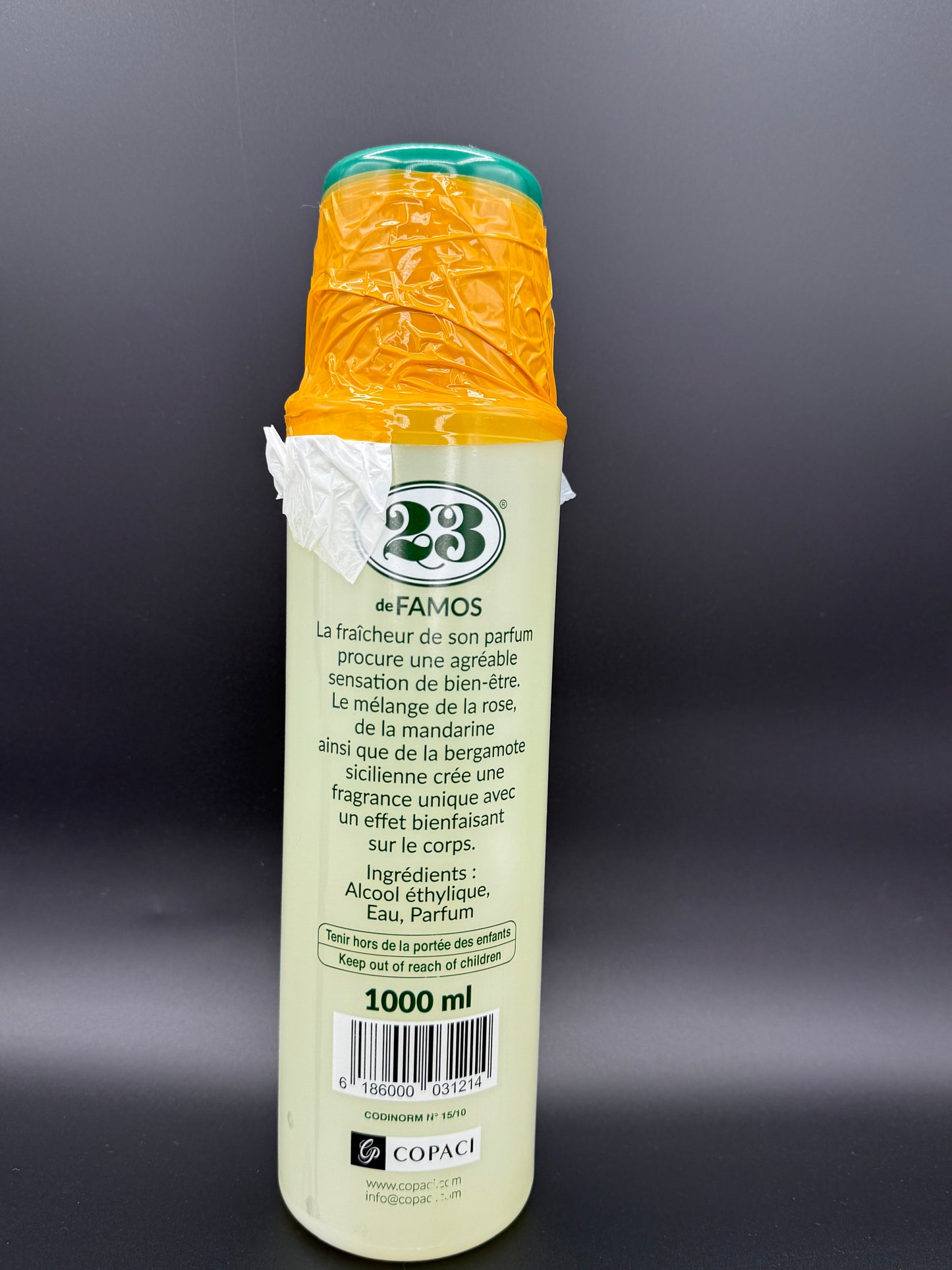 23 De famos Agua de colognia 1000ml