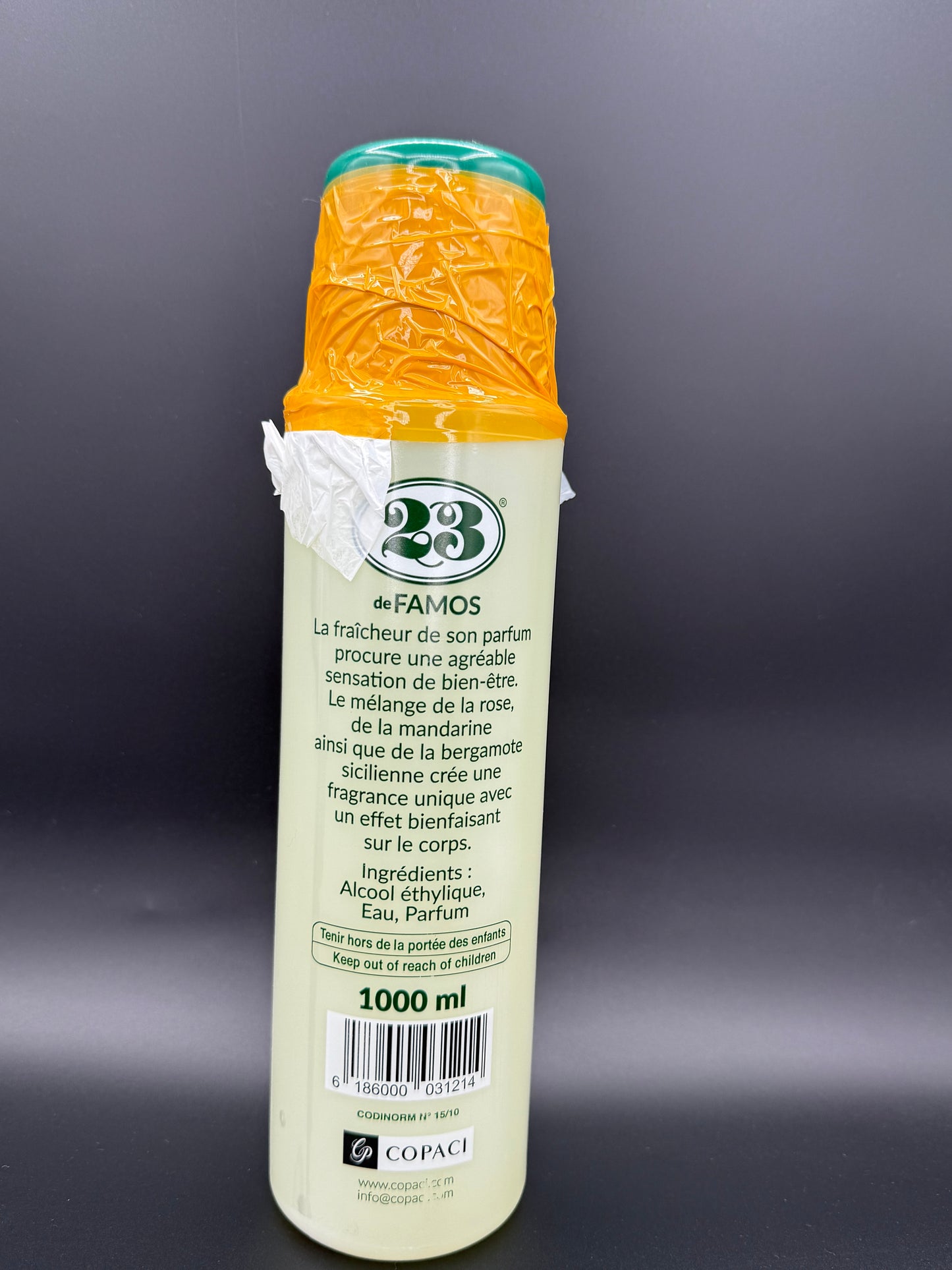 23 De famos Agua de colognia 1000ml